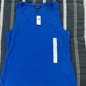 Banana Republic Blue Fitted Tank Top